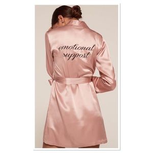 NWT Reformation Blush Silk Robe